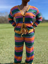 Load image into Gallery viewer, Cardigan and Pants Multicolored Set
