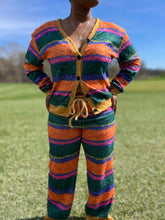 Load image into Gallery viewer, Cardigan and Pants Multicolored Set
